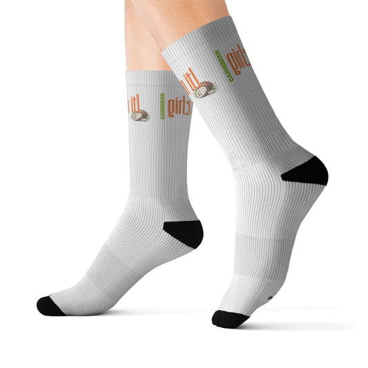 "Caribbean Girls Run It" Socks