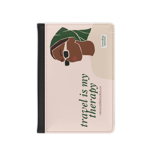 "Travel is my Therapy" Passport Cover/Holder