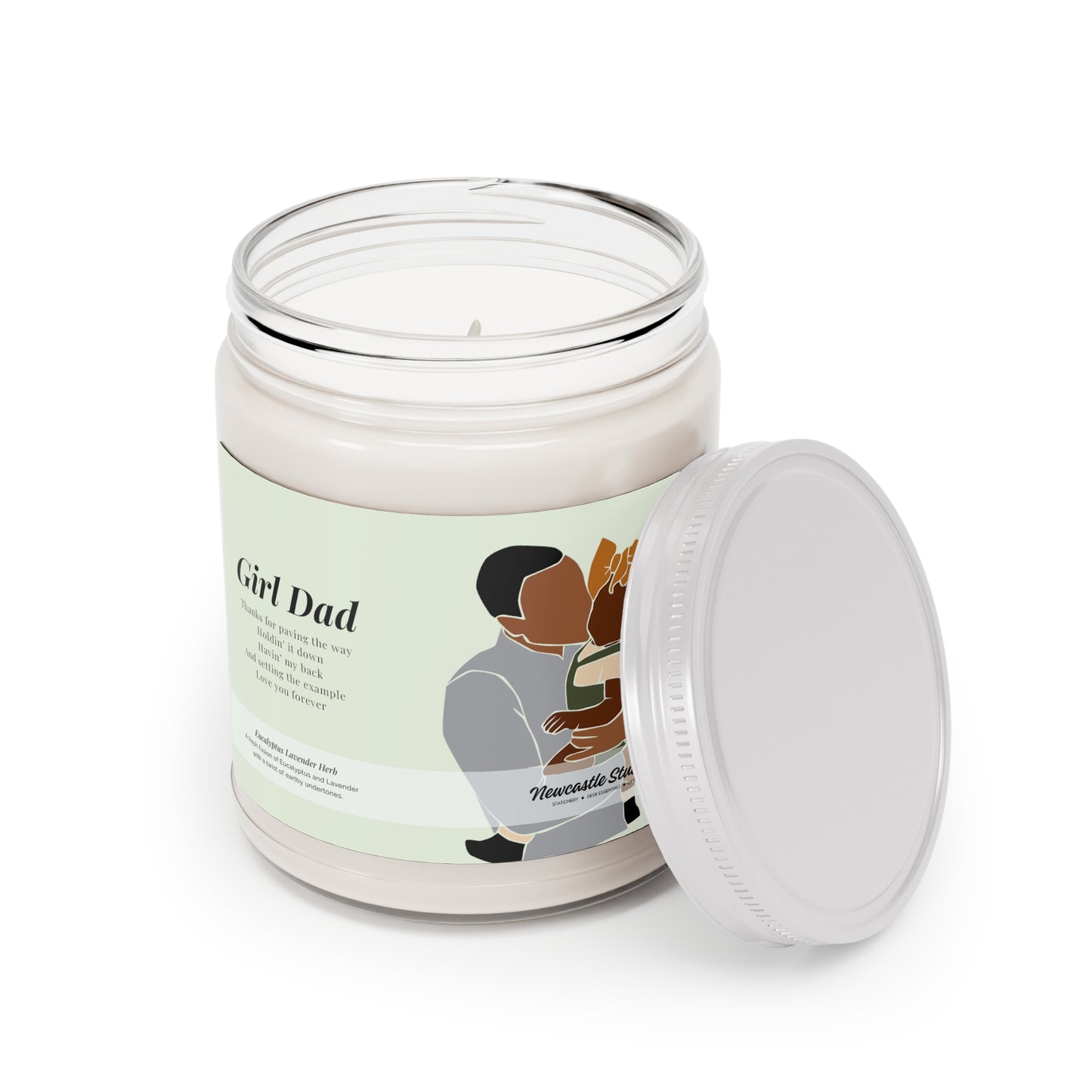 "Girl Dad" Glass Candle