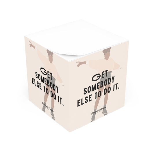 "Boundaries, Not Burnout" Note Cube