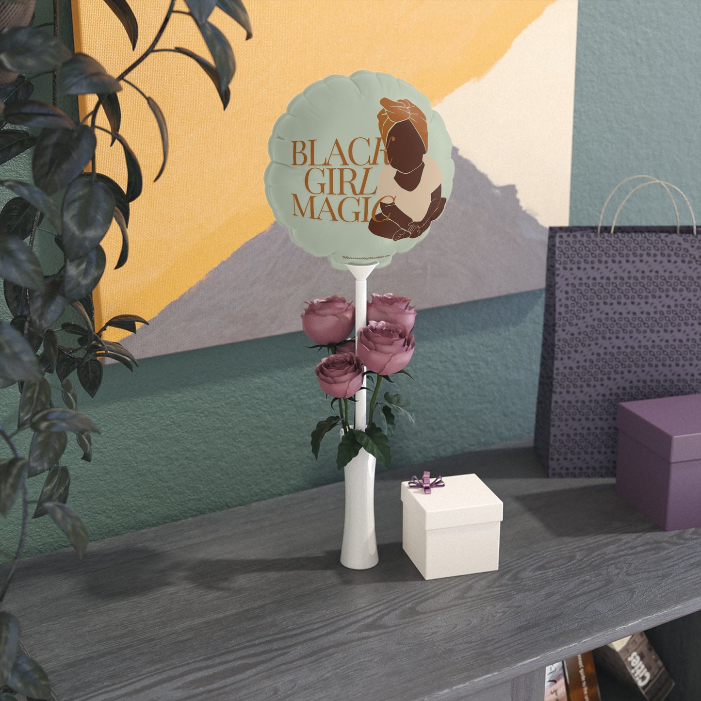 "Black Girl Magic" Sage Balloon (6 in)