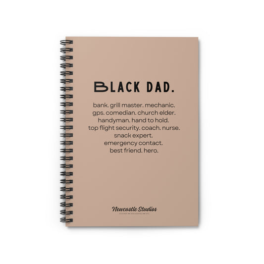 "Black Dad" Spiral Notebook