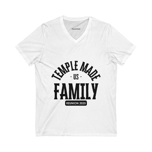 TempleMADE Us Family V-Neck T-Shirt (Adult + Unisex)