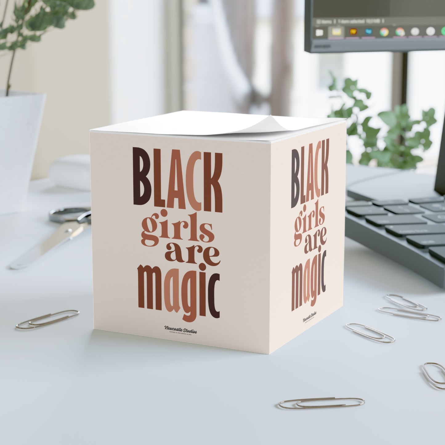"Black Girls are Magic #2" Note Cube