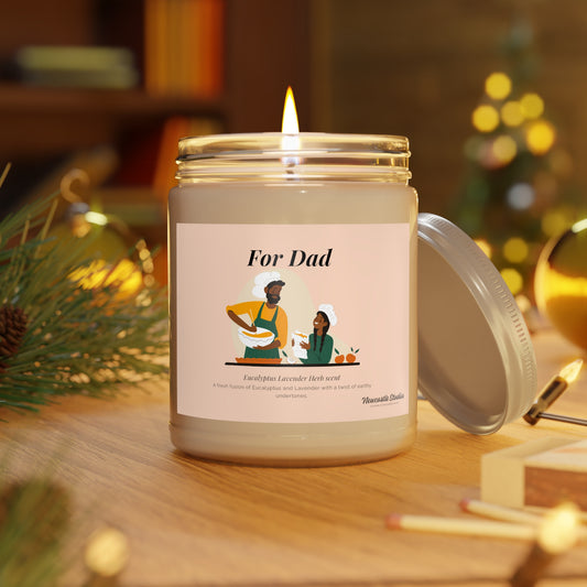 "Cooking with Dad" Glass Candle