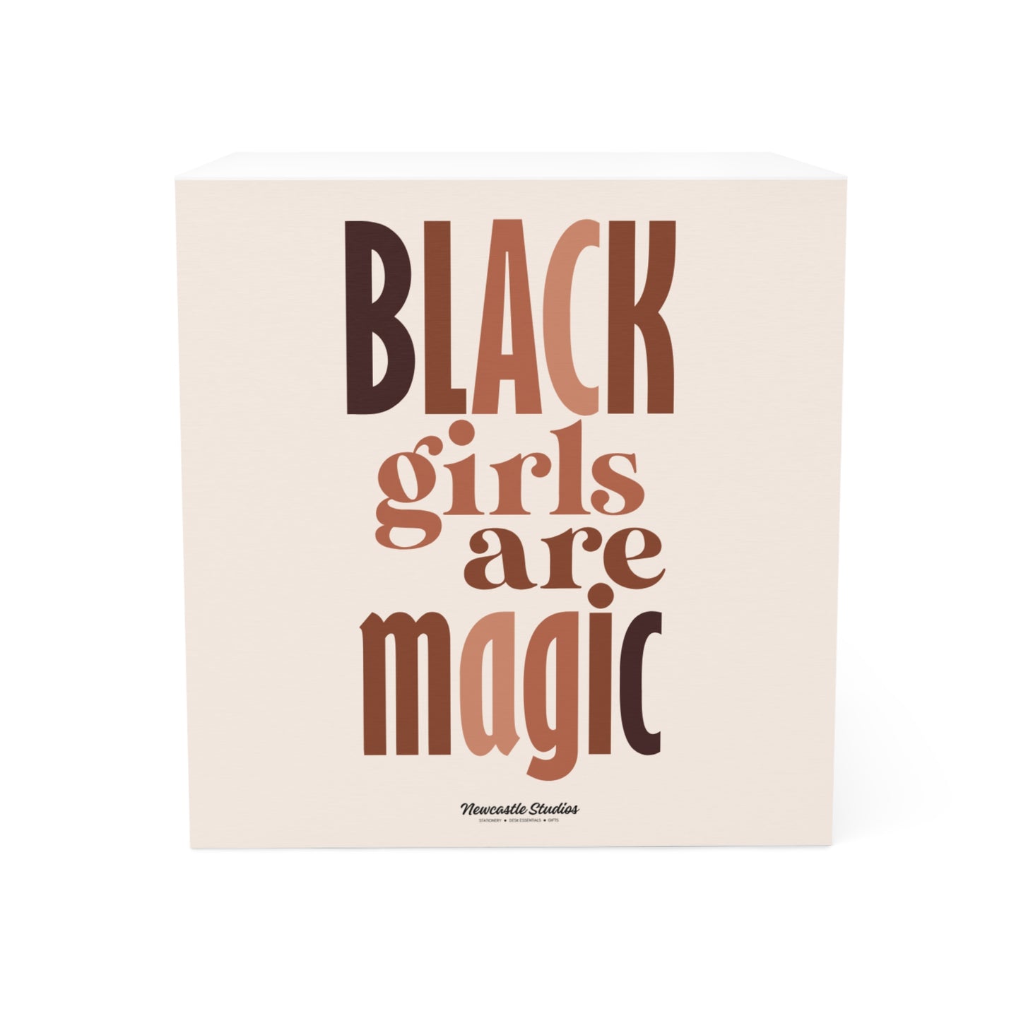 "Black Girls are Magic #2" Note Cube