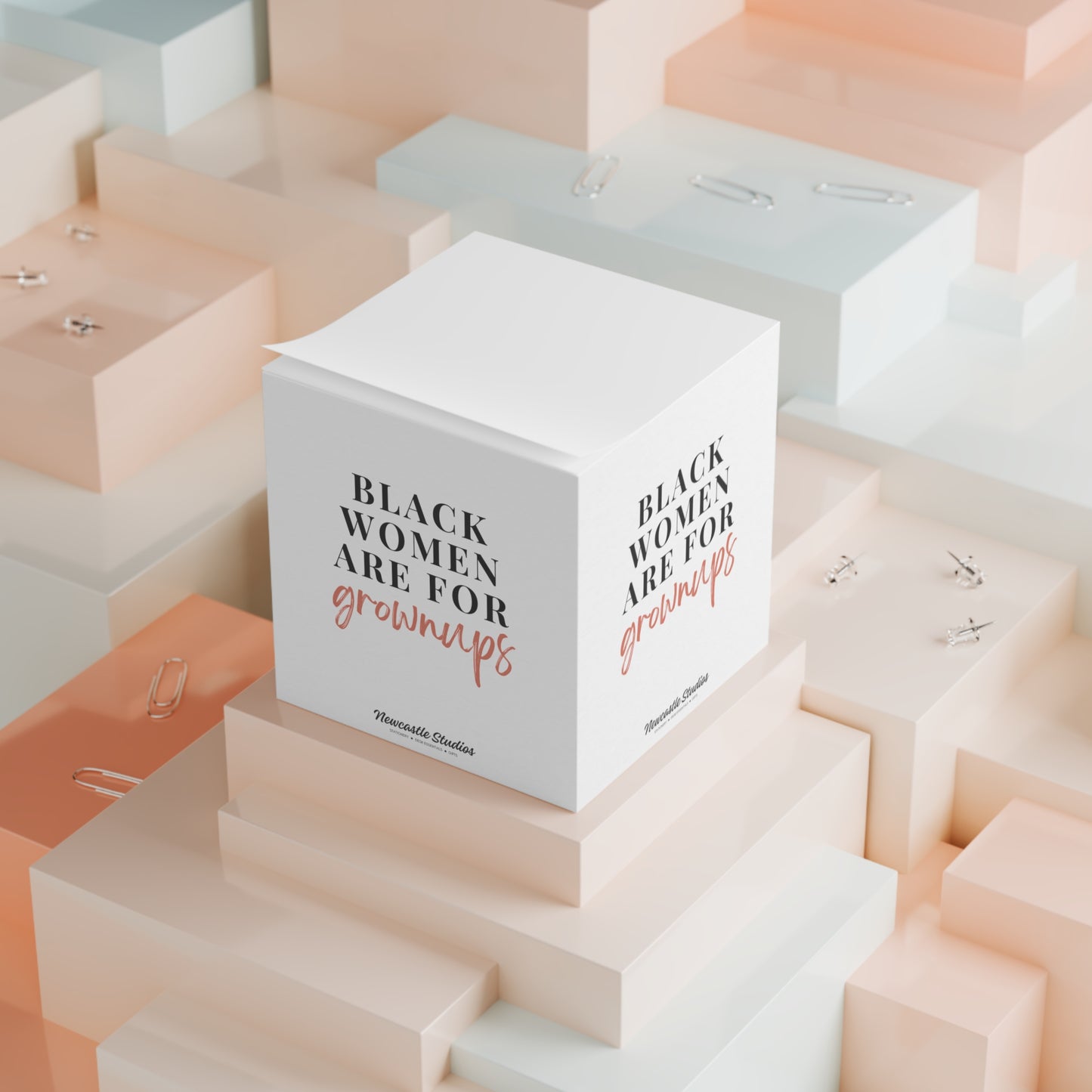 "Black Women are for Grownups" Note Cube