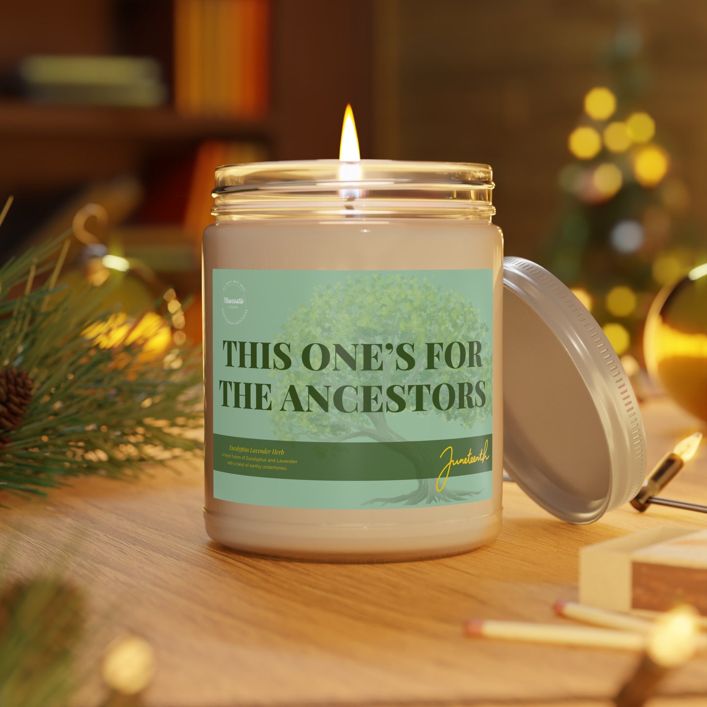 "Juneteenth" Glass Candle