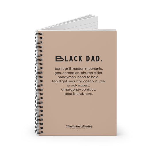 "Black Dad" Spiral Notebook