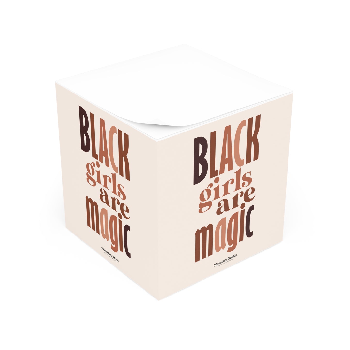 "Black Girls are Magic #2" Note Cube