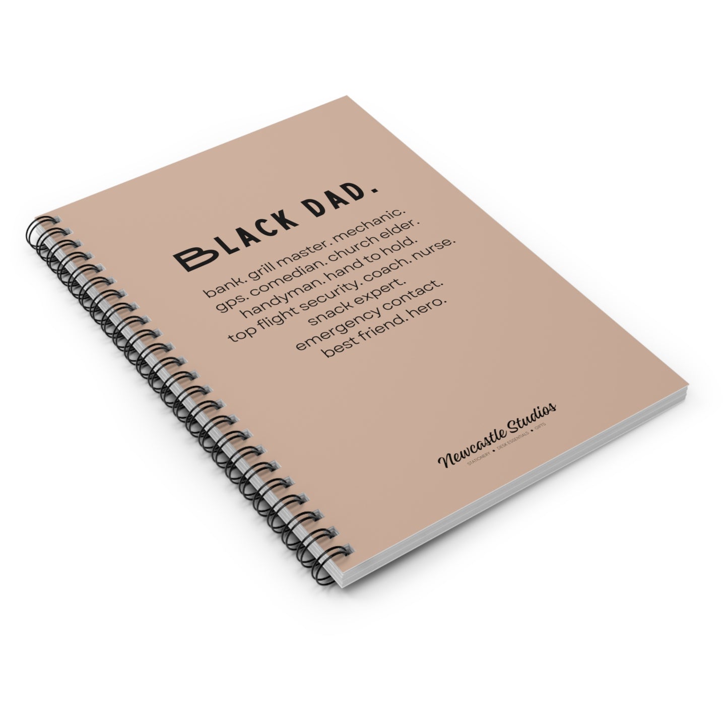 "Black Dad" Spiral Notebook
