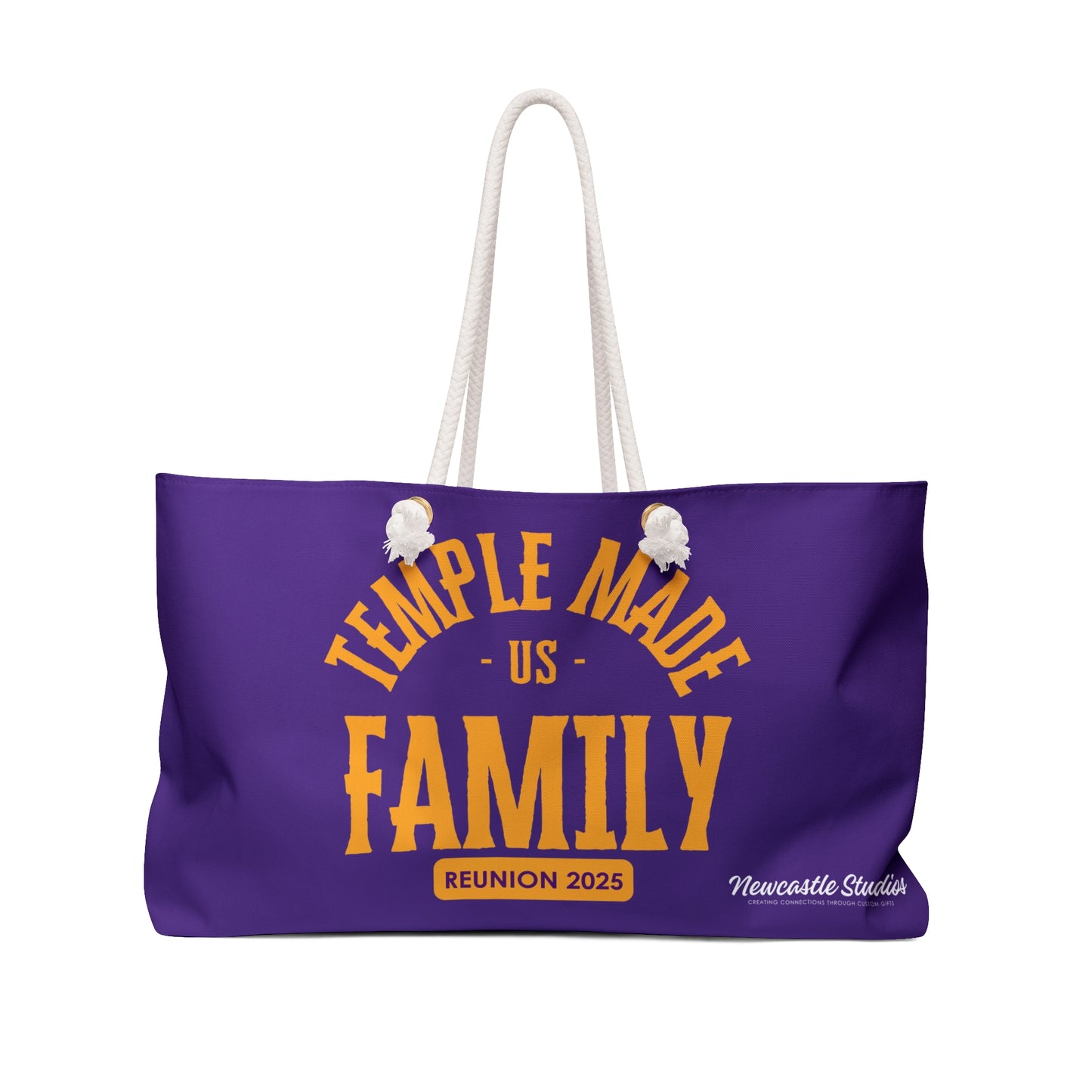 TempleMADE Us Family Weekend Bag (Purple + Gold)