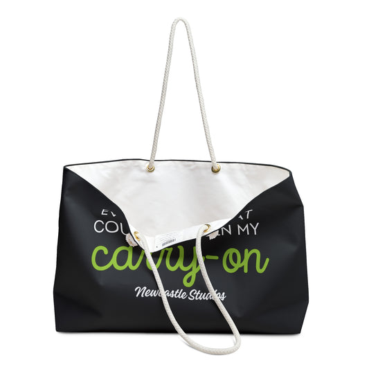 "Everything that Couldn't Fit in My Carry-on #2" Weekend Bag
