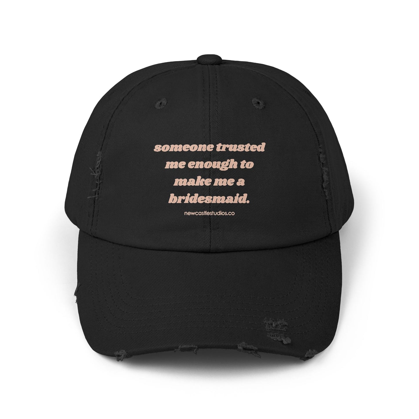 "Bridesmaid" Distressed Hat