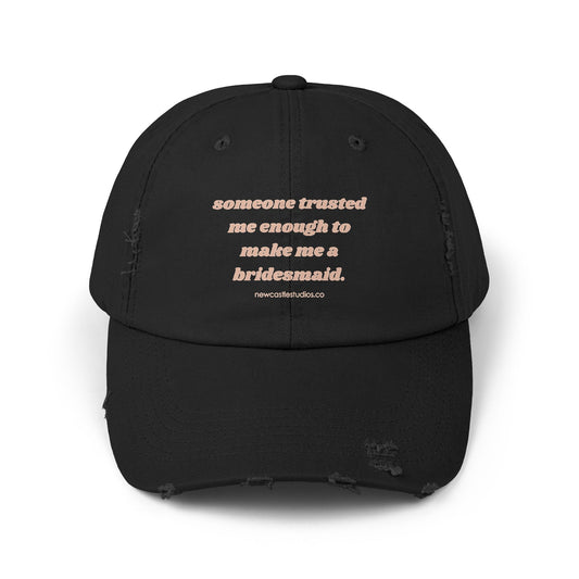 "Bridesmaid" Distressed Hat