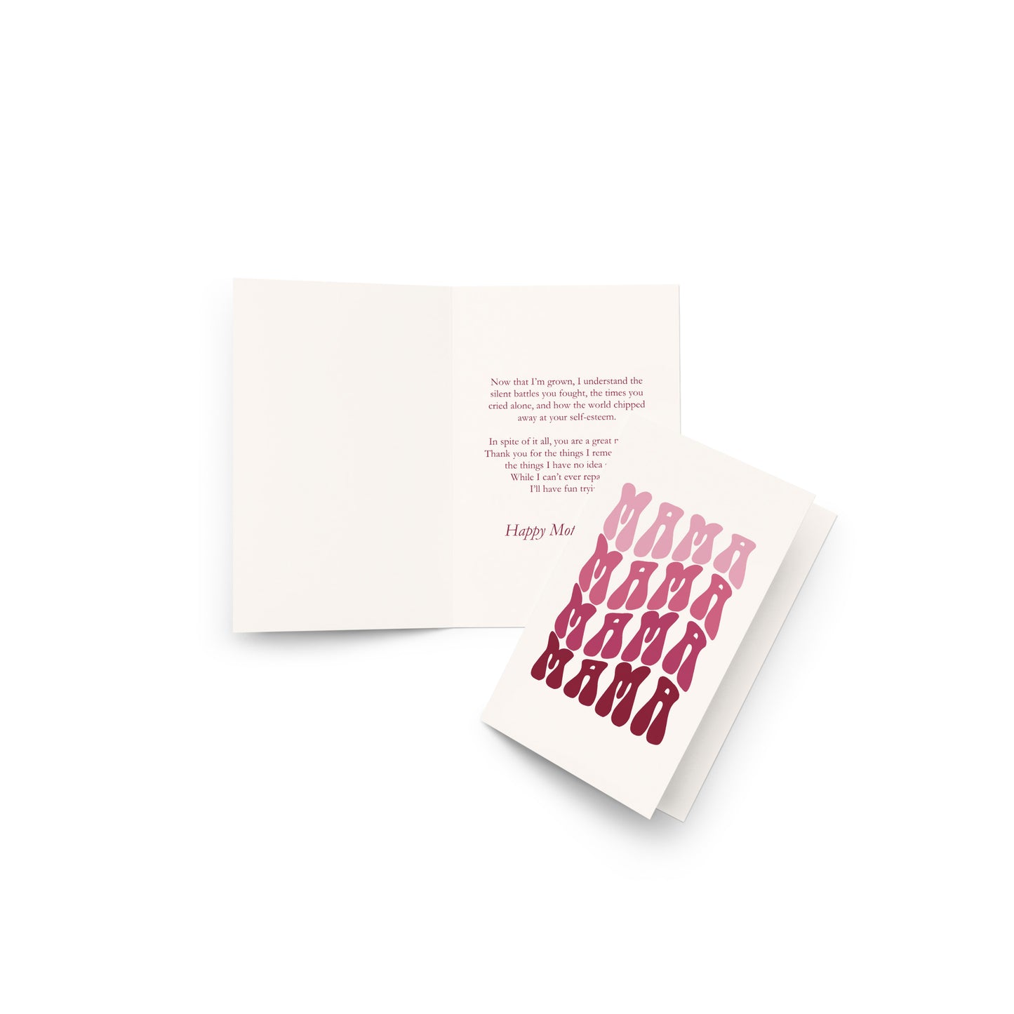 'A Mother's Resilience" Greeting Card