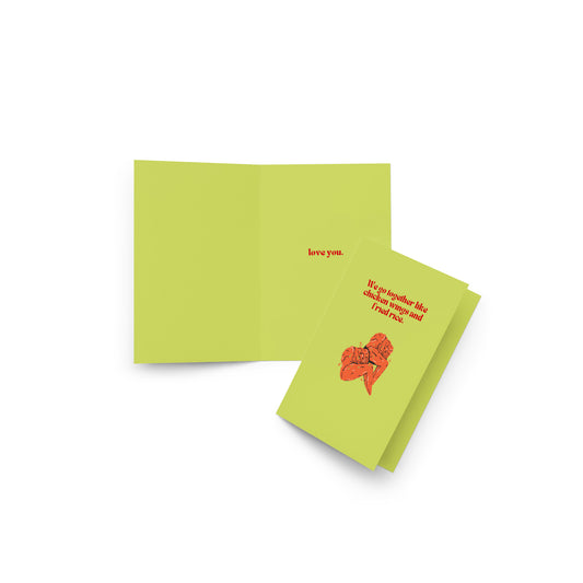 "Chicken Wings and Fried Rice #1" Greeting Card