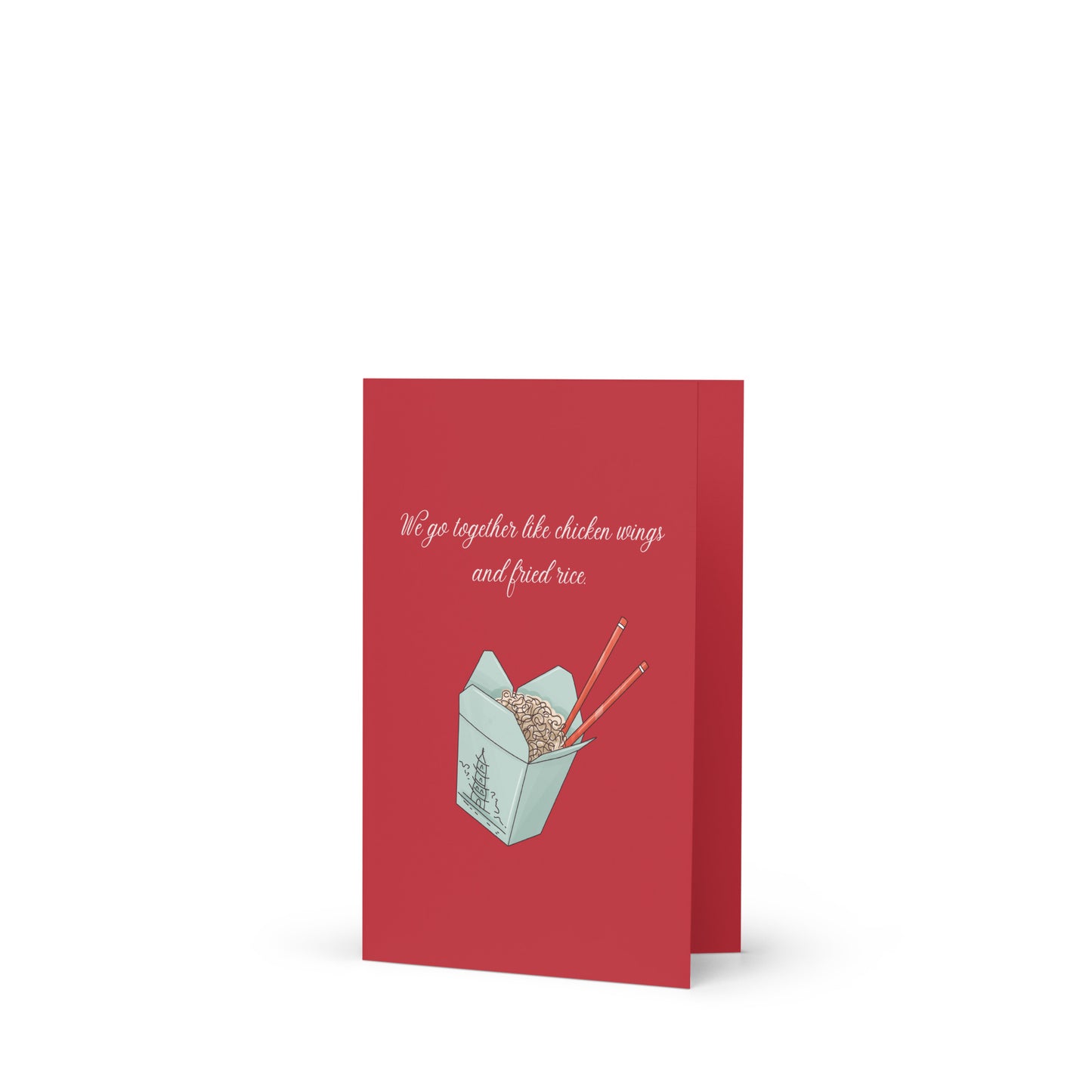 Chicken Wings and Fried Rice #2 Greeting Card