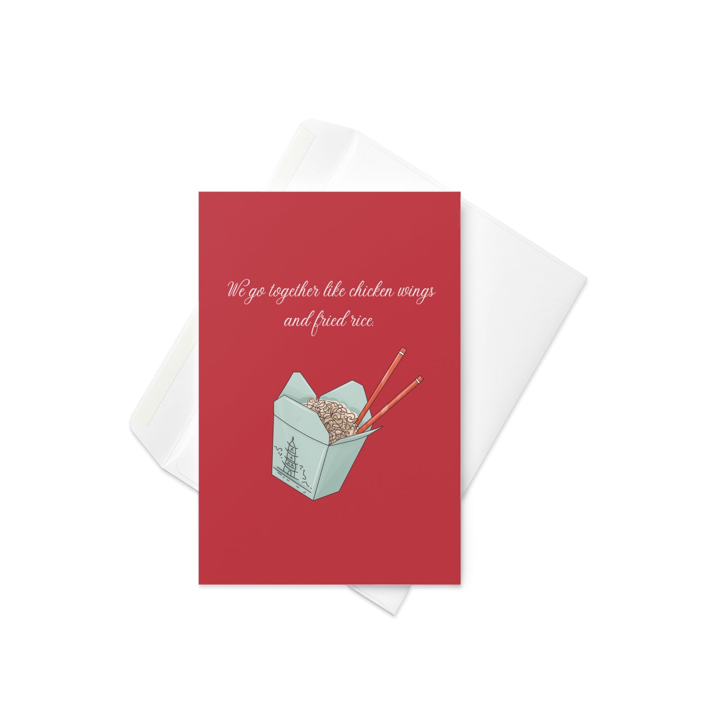 Chicken Wings and Fried Rice #2 Greeting Card