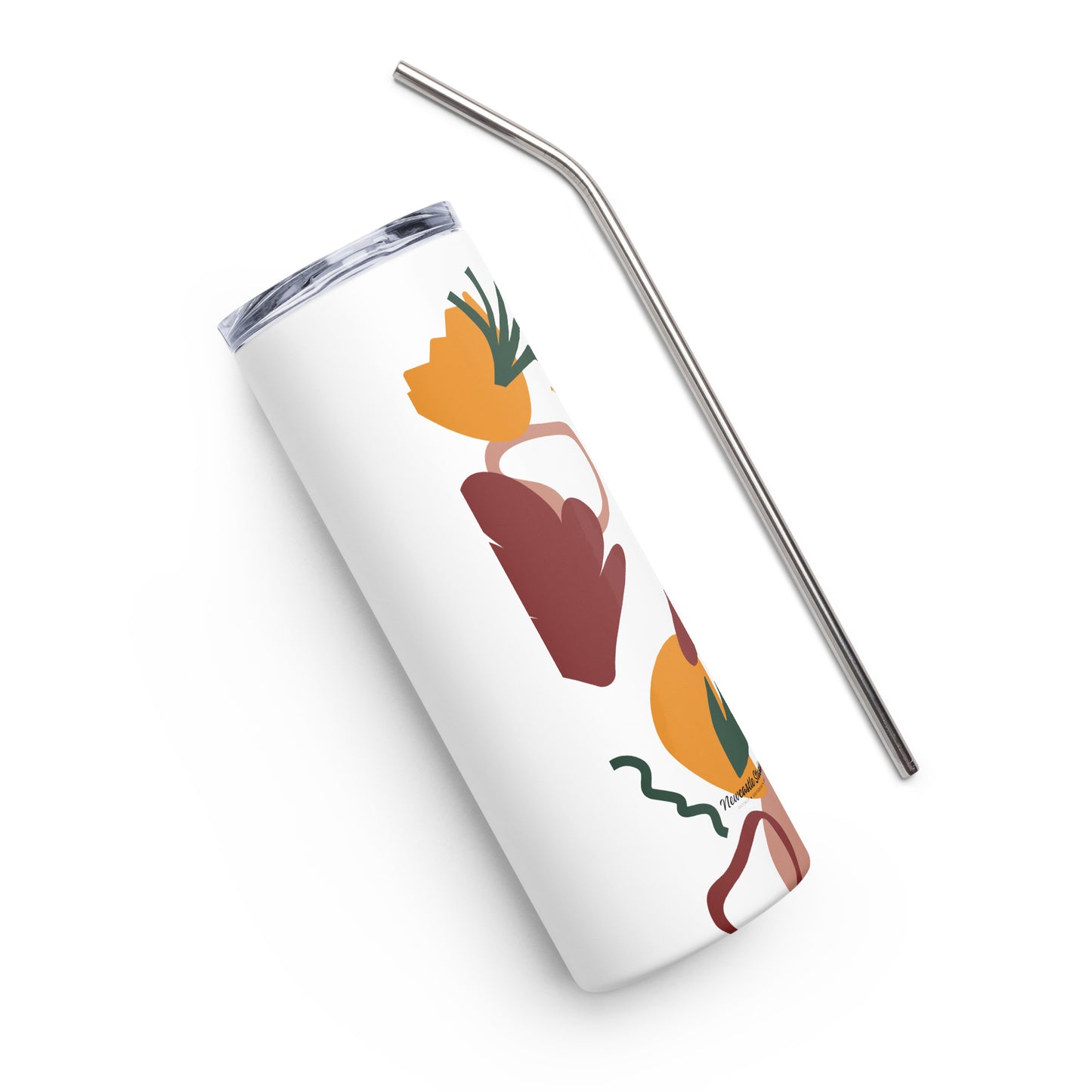 "Stubborn" Slim Tumbler w/ Straw