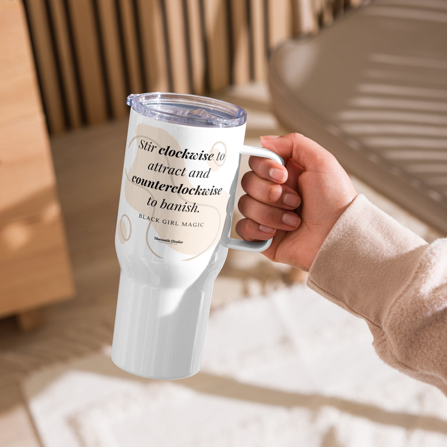 "Black Girl Magic" Tumbler w/ Handle
