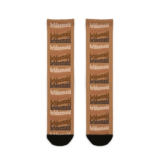 "Bridesmaid" Crew Socks