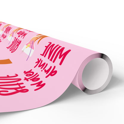 "Save Water, Drink Wine" Wrapping Paper