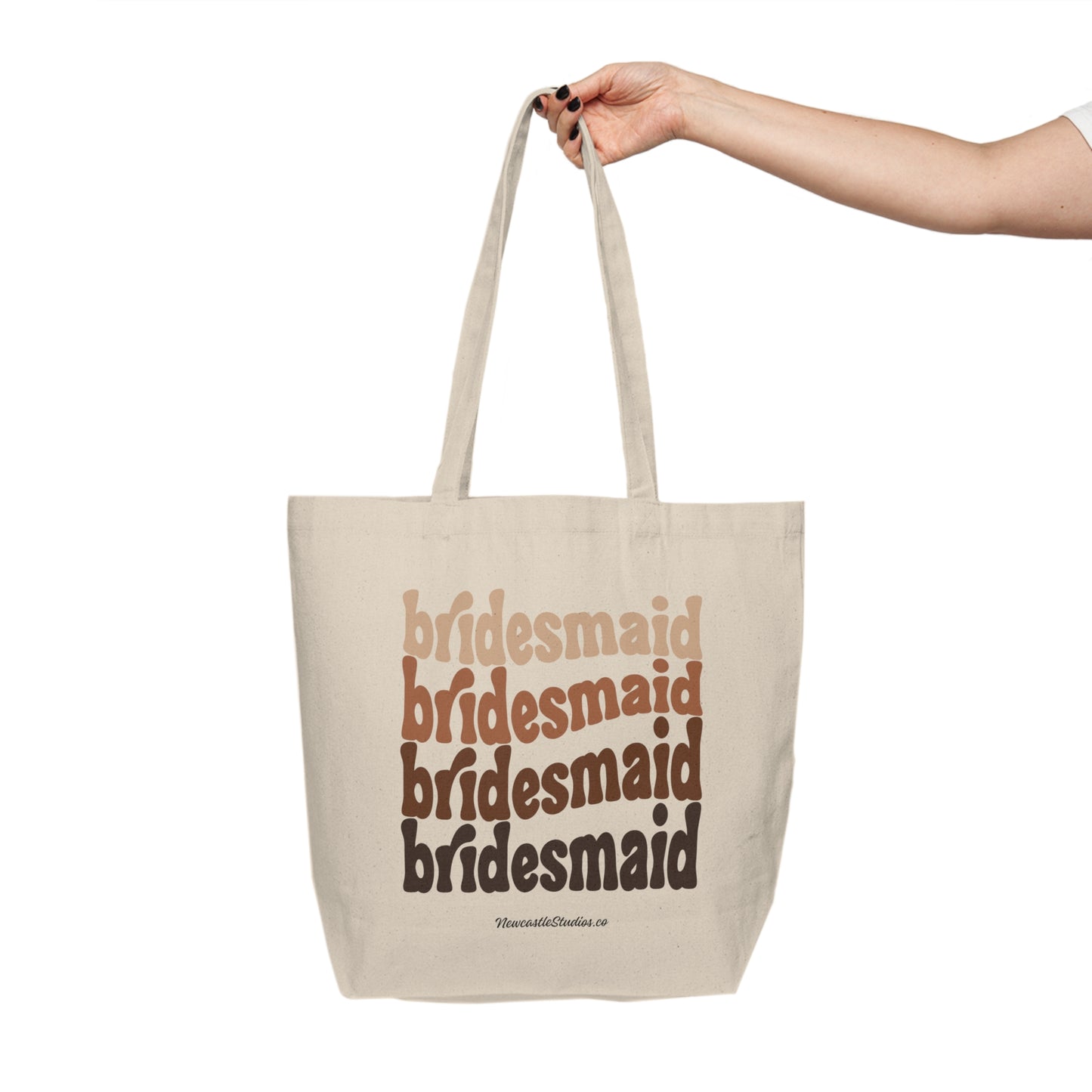 "Bridesmaid" Canvas Shopping Tote