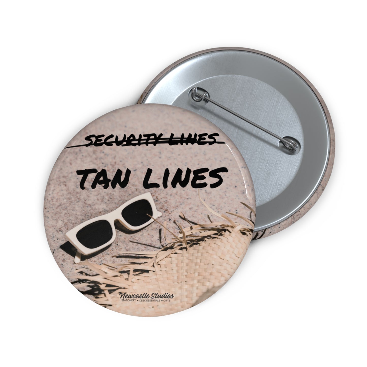 "Tan Lines Only" Pin Button