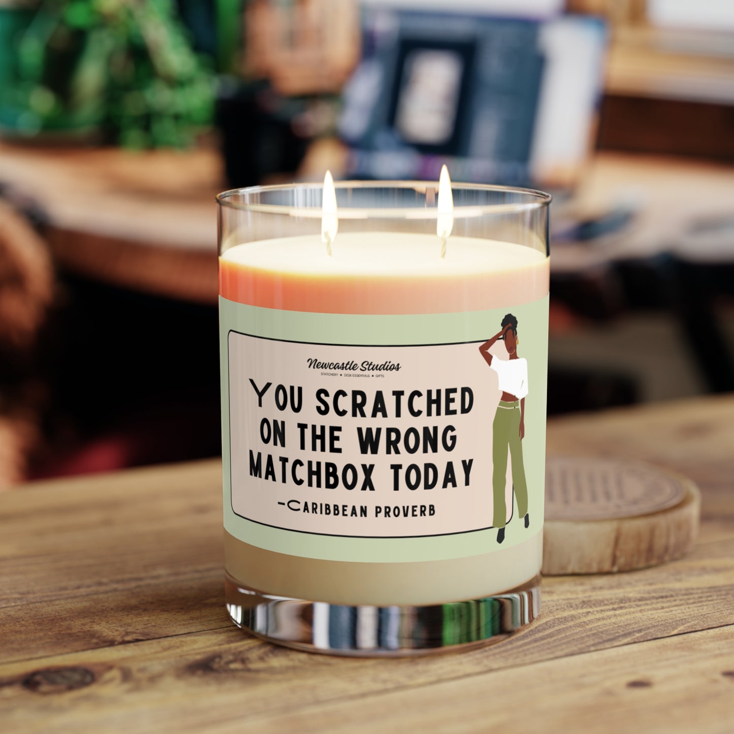 "You Scratched on the Wrong Matchbox Today" Luxe Candle