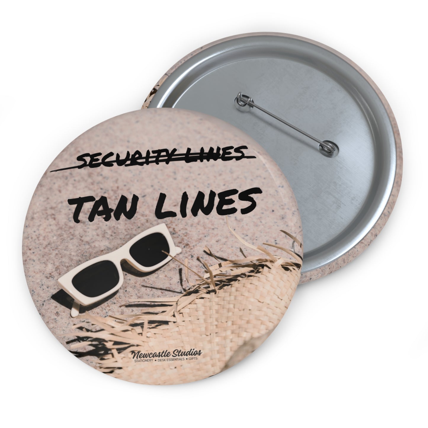 "Tan Lines Only" Pin Button