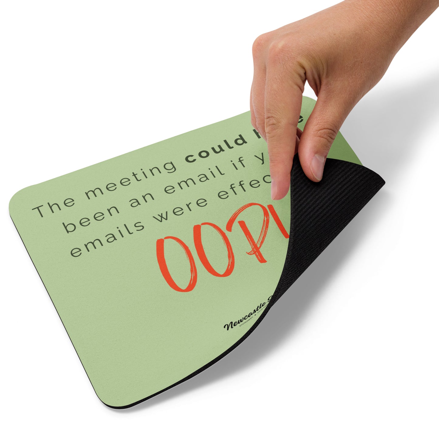 "Better Emails = Less Meetings" Mouse Pad